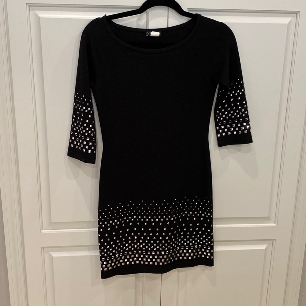 Venus black fitted dress